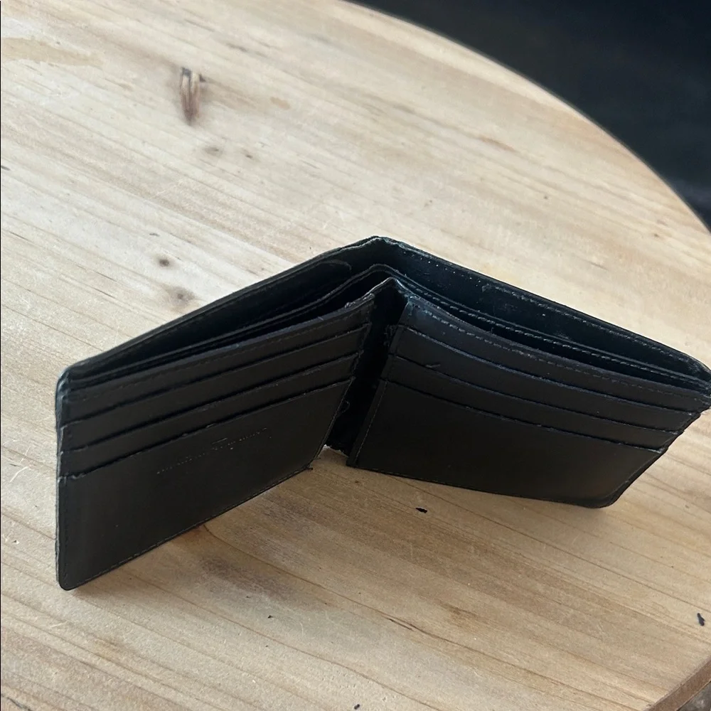 Salvatore Ferragamo Vintage Black Soft Leather Bifold Wallet